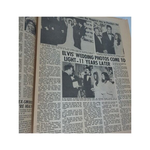 Elvis Presley 1970s Star People And Enquirer Magazines Newspapers SET OF 14 - Picture 10 of 14